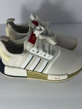Adidas NMD_R1 United By Sneakers Tokyo Black Gold White Metallic Japan Size 4.5